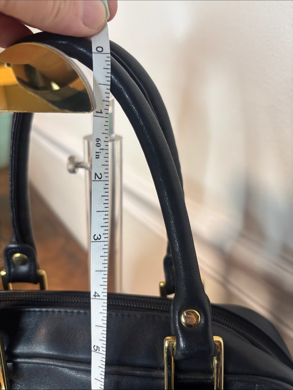 Tignanello Black Leather Satchel - Picture 14 of 16